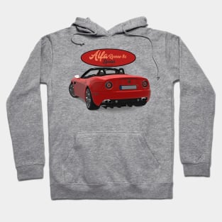 ALFA ROMEO 8C SPIDER Red Back Hoodie